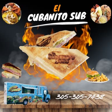 El Cubanito Subs food truck logo