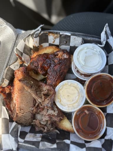 Off The Hook BBQ food truck logo