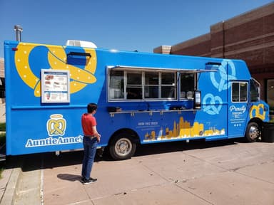 Auntie Anne's Pretzel Truck food truck logo