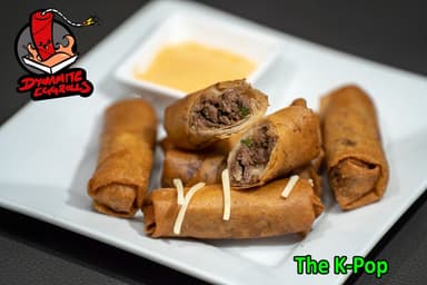 Dynamite Eggrolls food truck logo