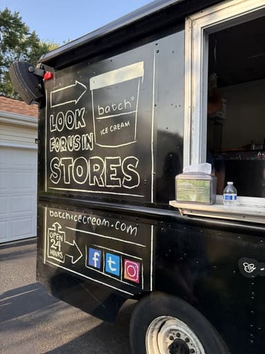 Batch food truck logo