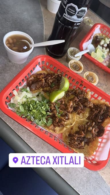 Azteca Xitlaly food truck logo