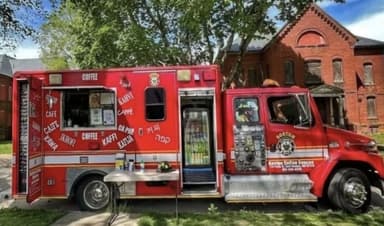 Boston Coffee Rescue food truck logo