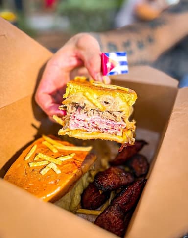 Cubans On Wheels food truck logo