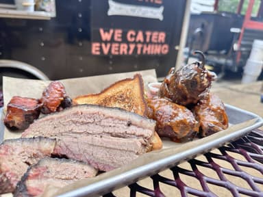 Smoke & Bone BBQ food truck logo