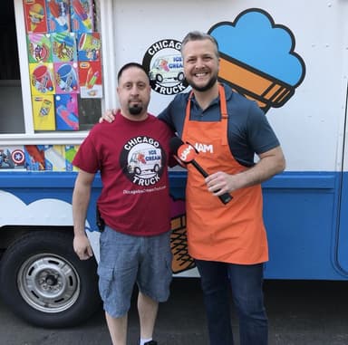 Chicago Ice Cream Truck food truck logo