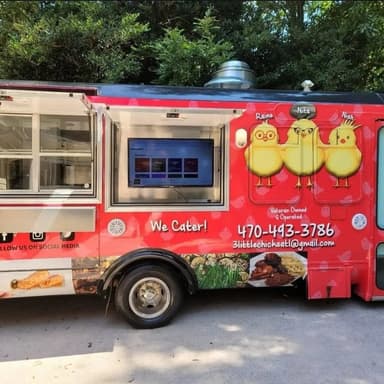 3 Little Chicks food truck logo