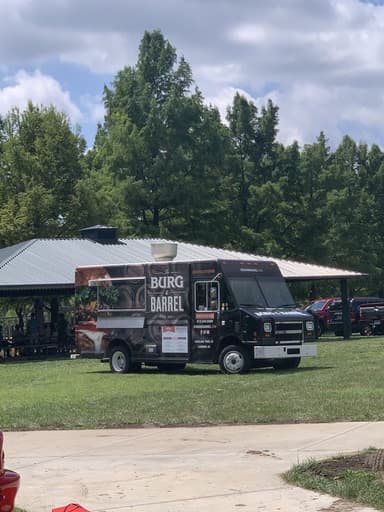 Burg and Barrel food truck logo