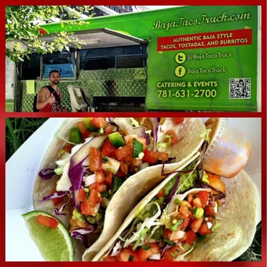 Baja Taco Truck food truck logo