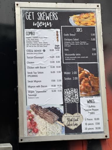 Get Skewers food truck logo